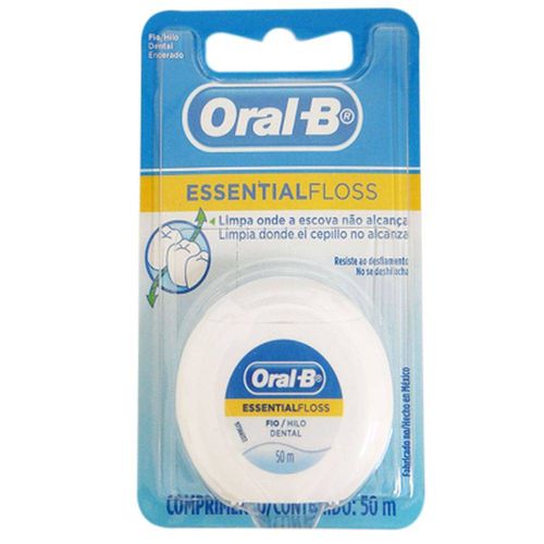Fio-Dental-Oral-B-Essencial-Encerado---50m