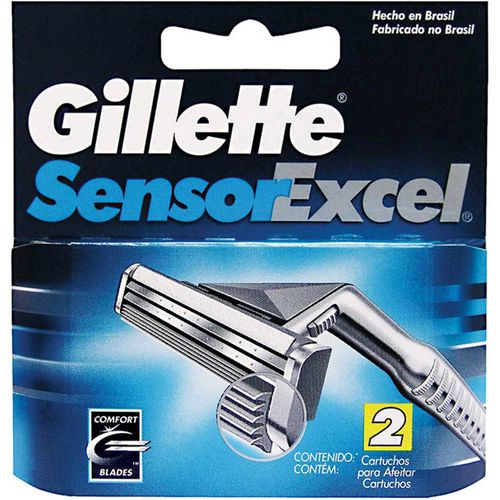 Refil-Gillette-Sensor-Excel---Contem-2-unidades
