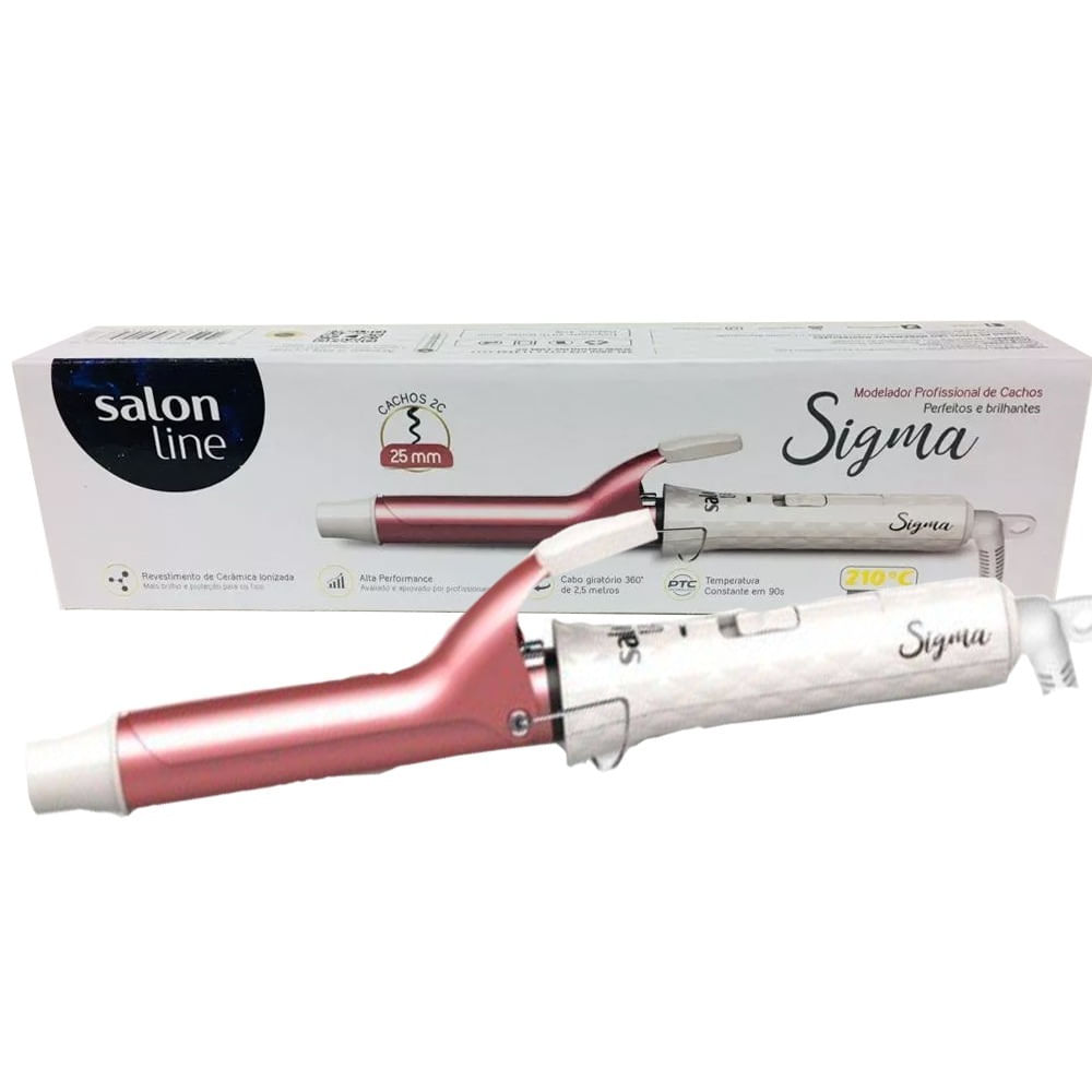 Modelador De Cachos Salon Line Sigma 25mm Bivolt Fikbella Fikbella