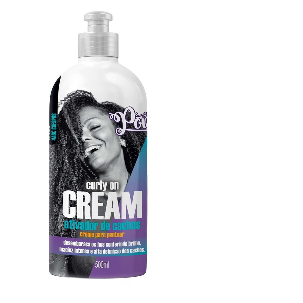 Creme De Pentear Soul Power Ondulado Creme para Pentear Curly On Cream 500ml - Soul Power- Fikbella - fikbella