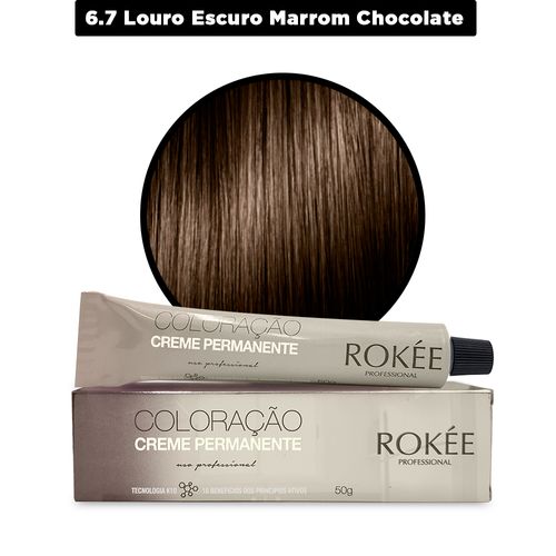 Coloracao-Creme-Permanente-ROKEE-Professional-50g-Louro-Escuro-Marrom-Chocolate-6-7-Fikbella-142506
