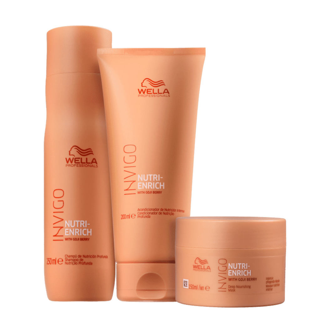 Kit Enrich Wella 3 Produtos Fikbella fikbella