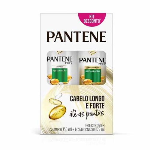 Kit-Pantene-Shampoo-350ml---Condicionador-Restauracao-175ml-Fikbella