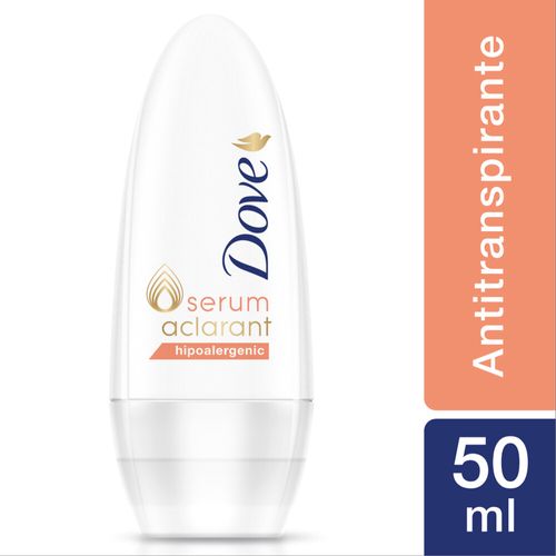 Desodorante Antitranspirante Dove Rollon Serum Aclarant Hipoalergênico B3 - 50ml