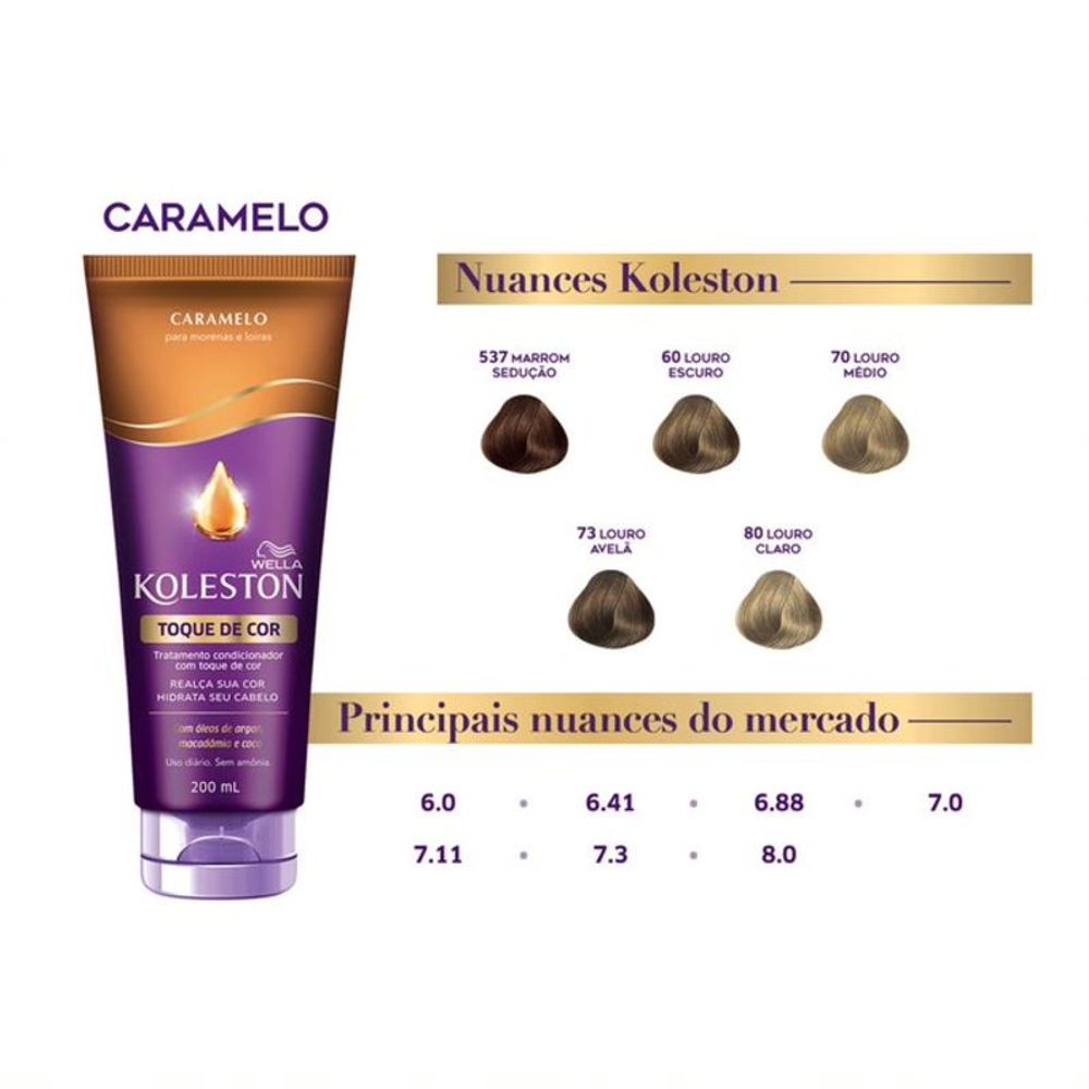 Condicionador Tonalizante Toque De Cor Koleston Caramelo 200ml