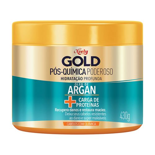 Máscara de Hidratação Pós Química Niely Gold 430g Fikbella fikbella