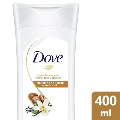 Loção Desodorante Hidratante Corporal Manteiga de Karité e Baunilha Dove - 400ml