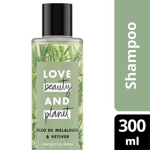 Shampoo Energizing Detox Óleo de Melaleuca & Vetiver Love Beauty And Planet - 300ml