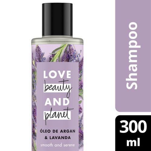 Shampoo Smooth And Serene Óleo de Argan & Lavanda Love Beauty And Planet - 300ml