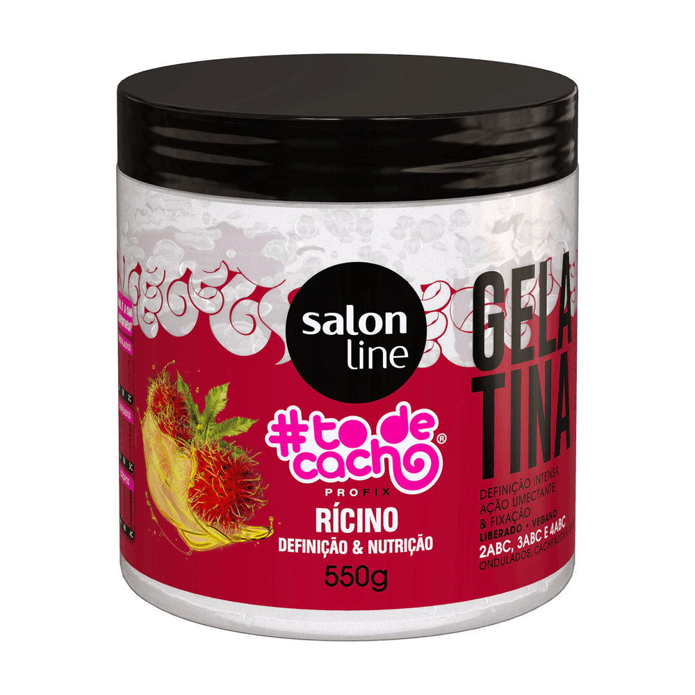 Gelatina ToDeCacho Rícino Salon Line 550g Fikbella fikbella