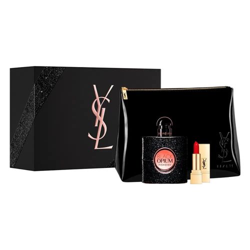 Kit-Perfume-Feminino-50ml---Batom---Necessaire-Black-Opium-Yves-Saint-Laurent-fikbella-149603